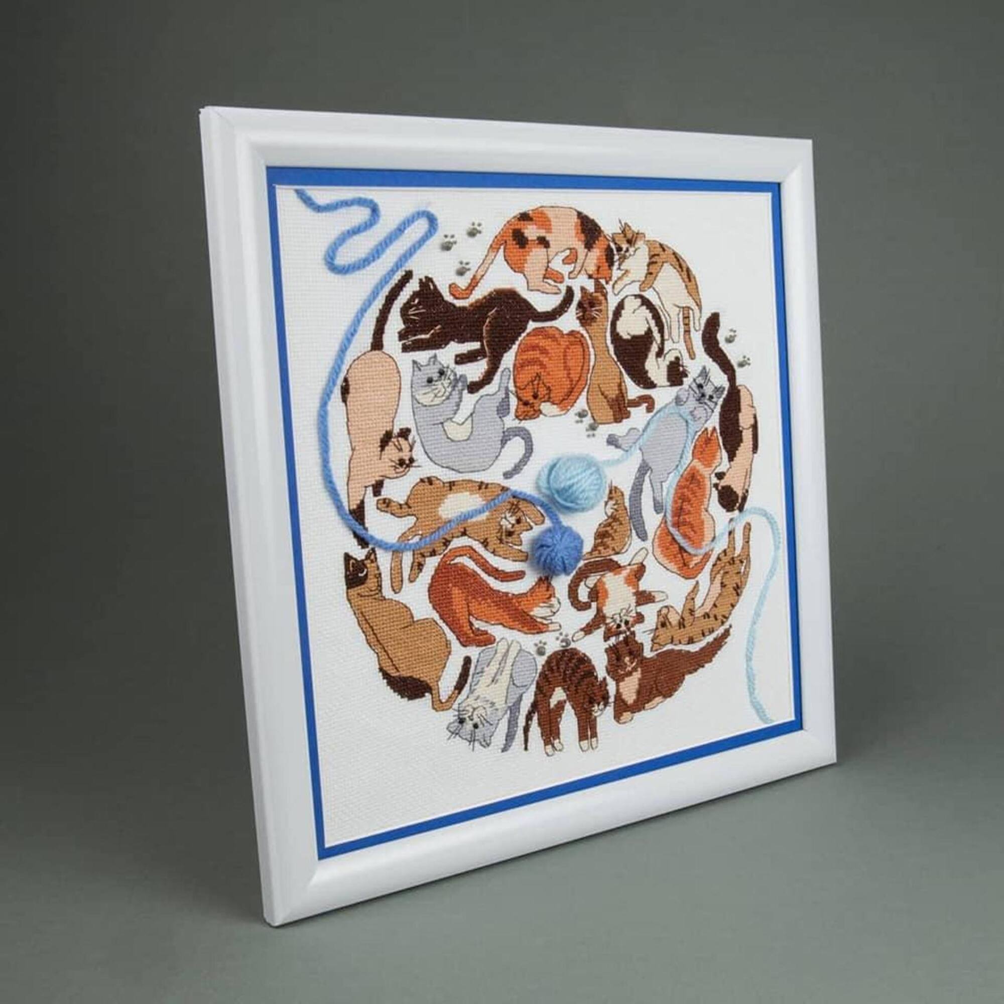 Crystal Art Counted Cross Stitch Kit Game Of Cats'